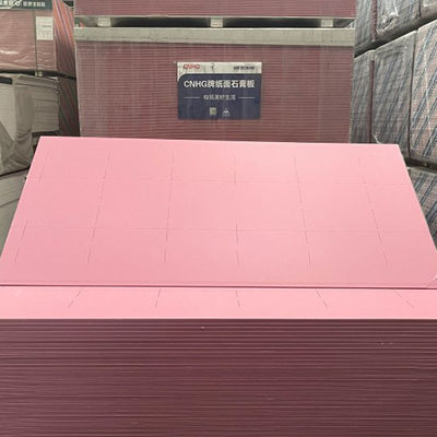 カスタム 12mm 防火ジプス板 粉色のドライウォールパネル用