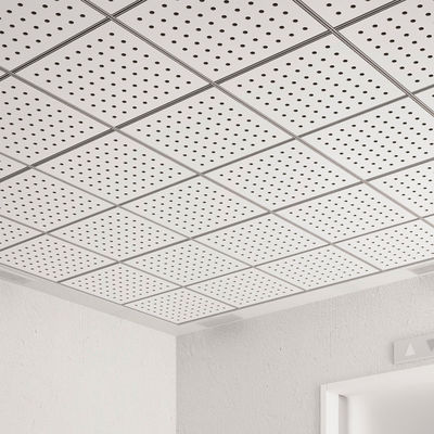 600×600mm 穴の表面を持つ音響鉱物繊維の天井板のタイル